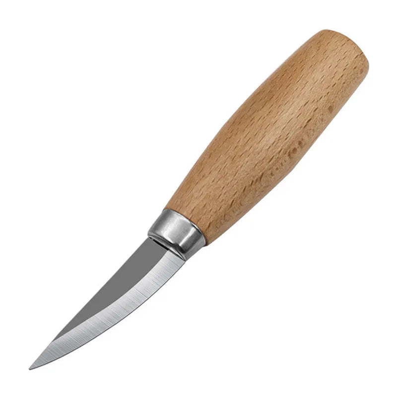 Cuchillo para tallar madera, cuchillo con gancho de cincel, herramientas de tallado, cuchara ergonómica para carpintería, duradero, torcido, profesional escultural